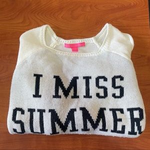 ‘I MISS SUMMER’ Graphic sweater